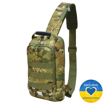 Рюкзак через плече (слінг) Derby 012602 Sling Multicam &mdash; Чоловічий міський однолямковий рюкзак, Cordura 500D камуфляж 012602 multicam фото