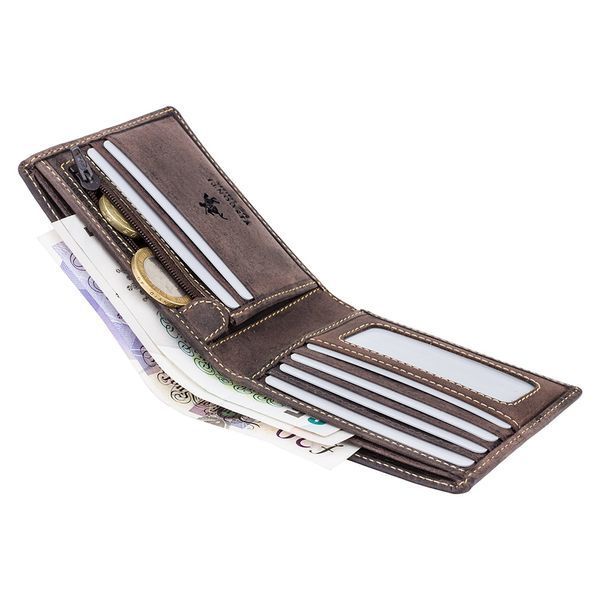 Гаманець чоловічий Visconti 707 Shield (Oil Brown) 707 OIL BRN фото