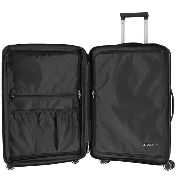 Валіза Travelite Orbita Black на 4 колесах L (103л,3,5кг) (51x77x30см)
