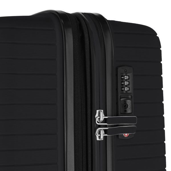 Валіза Travelite Orbita Black на 4 колесах L (103л,3,5кг) (51x77x30см)